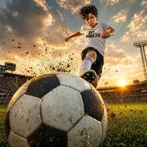 Dramatic Cinematic Soccer Action Thumbnail